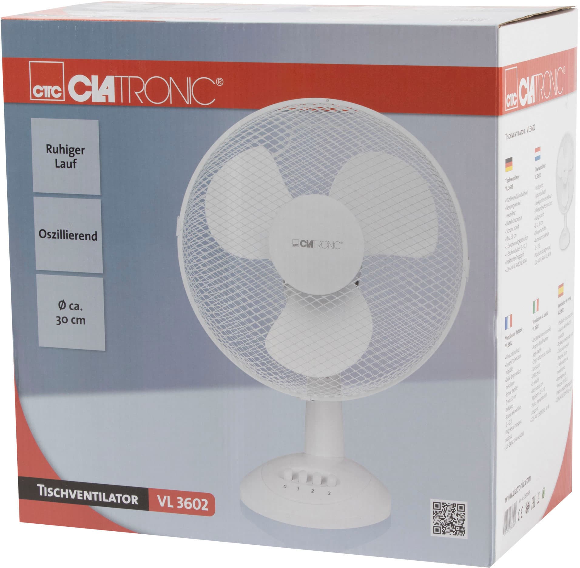 Produktbild CLATRONIC Tischventilator VL3602 weiß 2 von 5