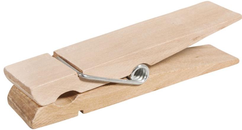 rayher Holz Wäscheklammer XL 15x3,5cm Natur