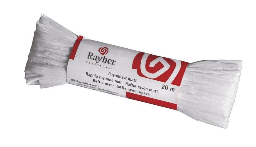 rayher RAYONBAST MATT 20 M WEISS 5214902