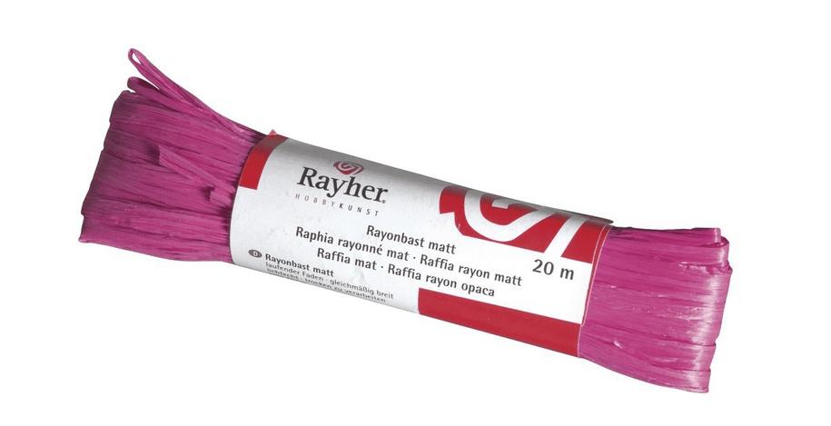rayher RAYONBAST MATT 20 M PINK 5214933