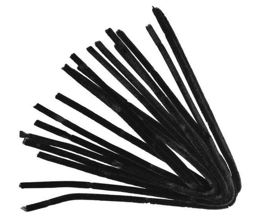 rayher CHENILLE-DRAHT 9MM 50CM SCHWARZ 10 STK. 5210601
