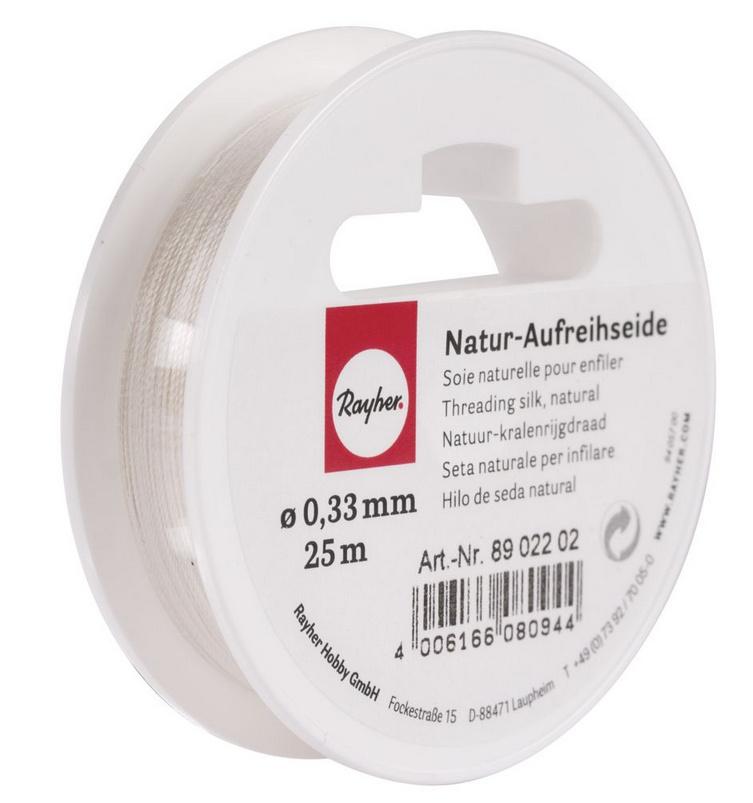 rayher NATUR-AUFREIHSEIDE 0,33 25M WEISS 8902202