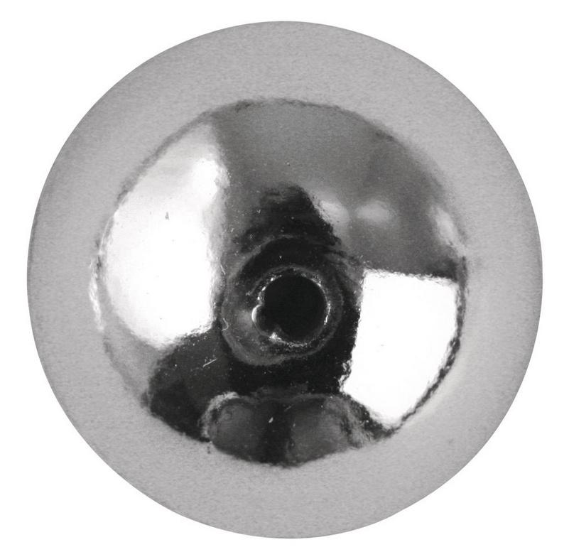 rayher PLASTIK RUNDPERLEN 6MM 65ST.DOSE SILBER 1630422