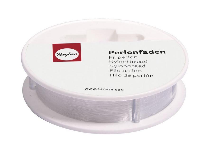 rayher PERLONFADEN 0,25MMX100M WEISS 8900300