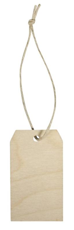 rayher Holz Hänger Tag 4,5x8x0,3cm Natur