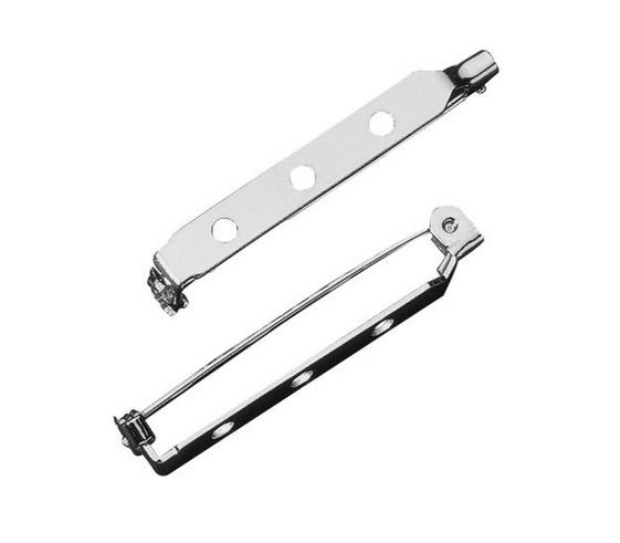 rayher BROSCHENNADEL MIT STEG UND SV 38MM 4 STÜCK PLATIN 2225821