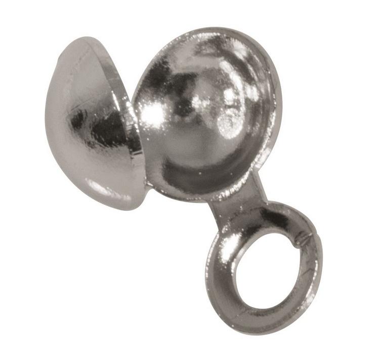 rayher QUETSCHKALOTTE 5MM PLATIN 8ST. 2226121