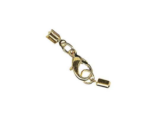 rayher SCHMUCKVERSCHLUSS KOMPLETT F. 2MM BÄNDER MONTIERT GOLD 2220006