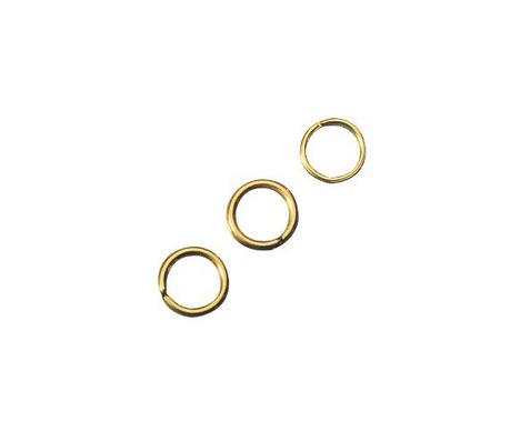 rayher RINGEL RUND 7MM GOLD 1MM STARK 25ST. 2224506