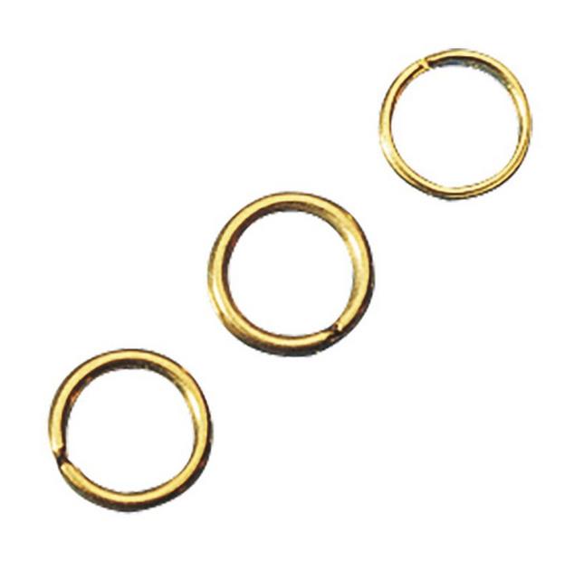 rayher RINGEL RUND 8MM GOLD 1MM STARK 20ST. 2224606