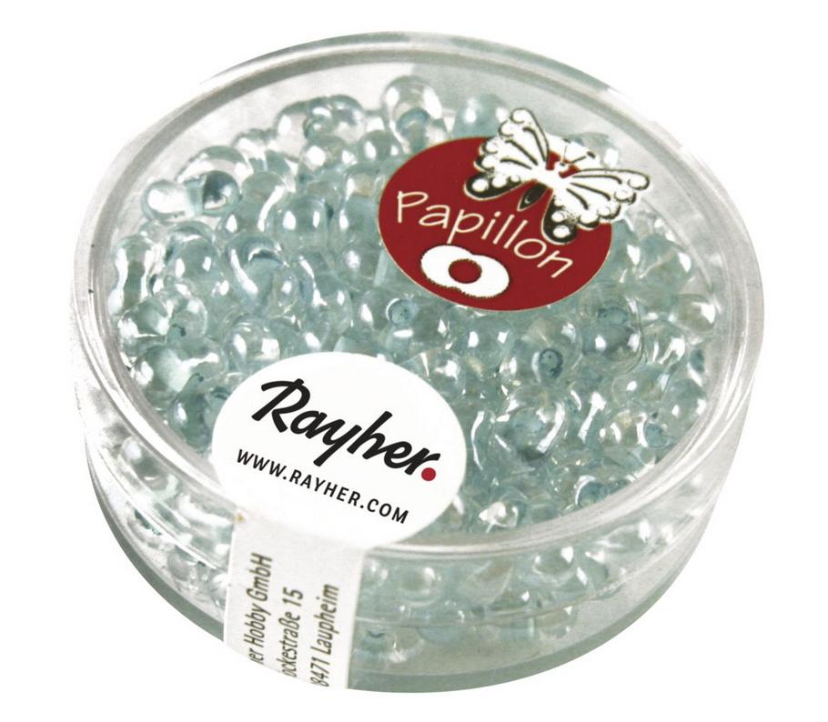rayher PAPILLON-ROCAILLES 3X6,5 MINTGRUEN 18G DOSE 14143408