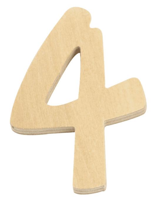 rayher HOLZ ZAHL 6CM 4  62233000