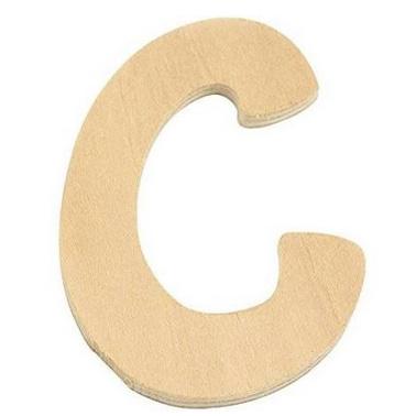 rayher HOLZ BUCHSTABE 6CM C  62239000