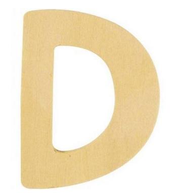 rayher HOLZ BUCHSTABE 6CM D  62240000