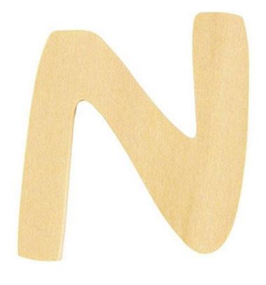 rayher HOLZ BUCHSTABE 6CM N  62250000