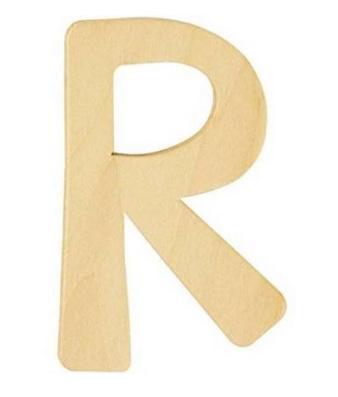 rayher HOLZ BUCHSTABE 6CM R  62254000