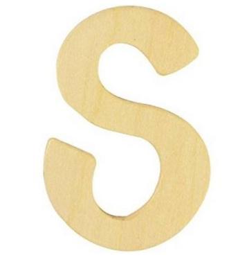 rayher HOLZ BUCHSTABE 6CM S  62255000