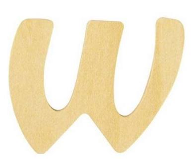 rayher HOLZ BUCHSTABE 6CM W  62259000