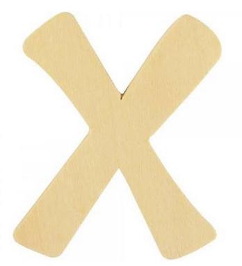 rayher HOLZ BUCHSTABE 6CM X  62260000