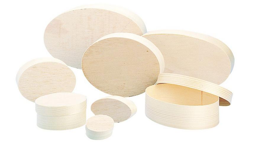 Produktbild rayher Spanschachtel oval, 9x12x5cm 2 von 4