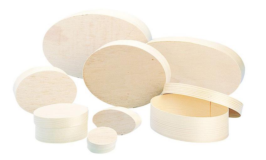 Produktbild rayher Spanschachtel oval, 11x16x5,5cm 2 von 2