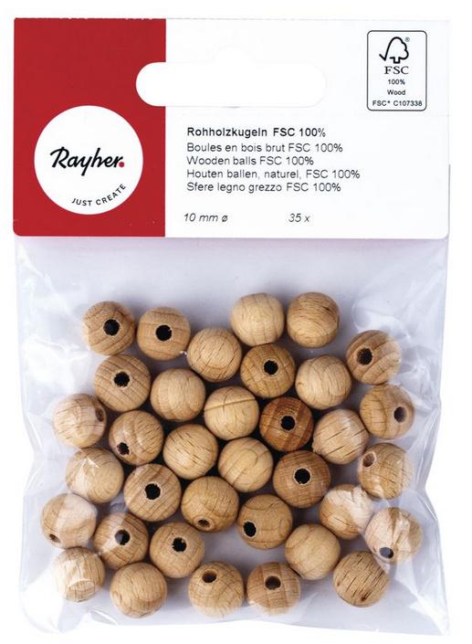 rayher Rohholzkugeln 10mm ø