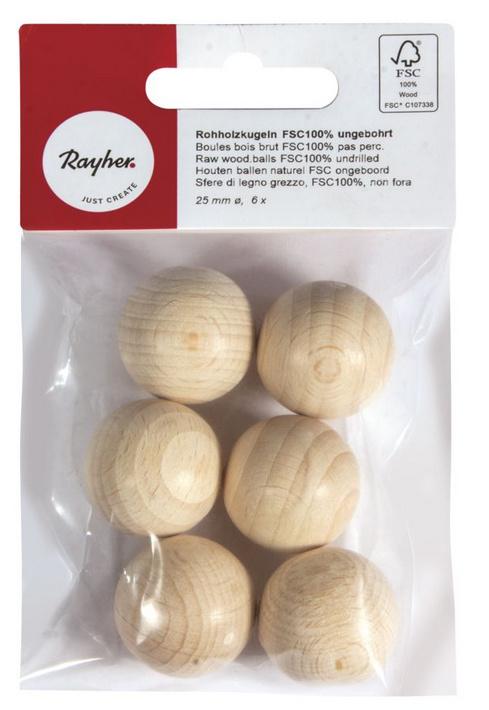 rayher Rohholzkugeln ungebohrt 25mm ø
