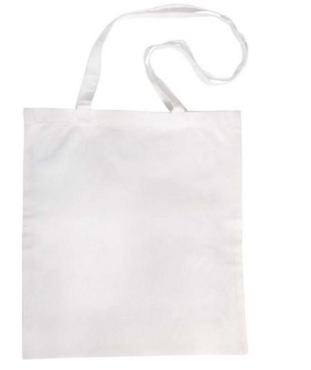 rayher Baumwolltasche weiss mit langen Henkeln