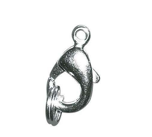 rayher KARABINER-SCHLIESSE M. RING 13MM SILBER 2196522
