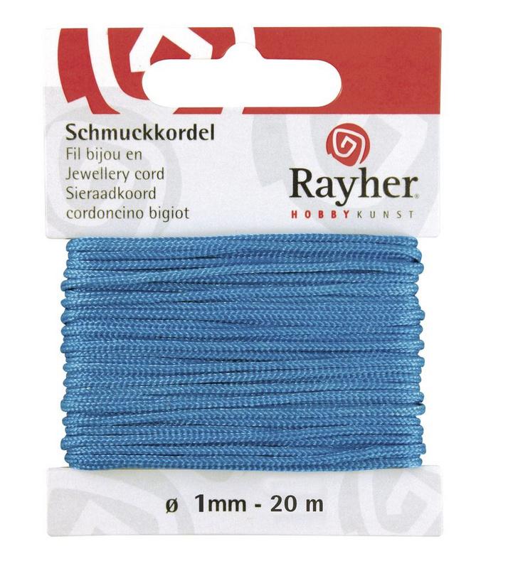 rayher SCHMUCKKORDEL 1MMX20M TUERKIS 8947307