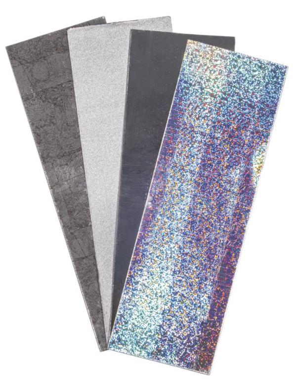 rayher Wachsfolie Silber-Töne 20x6,5cm 4 Farben sortiert