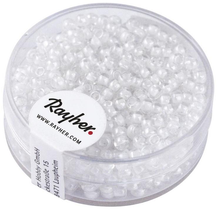 rayher Rocailles Arktis  gelüstert Weiß 2,6 mm ø