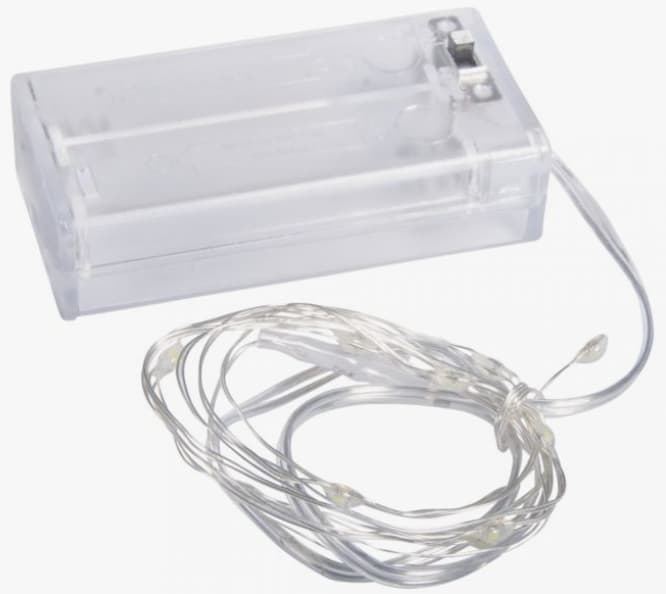 rayher Mini LED-Lichterkette mit Draht130cm 10 Lichter