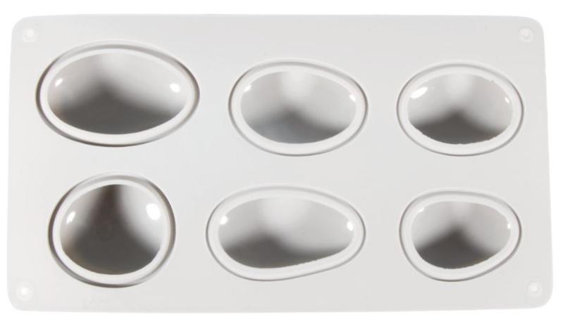 rayher Silikon-Gießform Steine 14,5x26x3,5cm 6 Formen