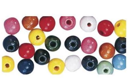 rayher HOLZPERLE POL. 10MM 52 STK. BUNT 12500349