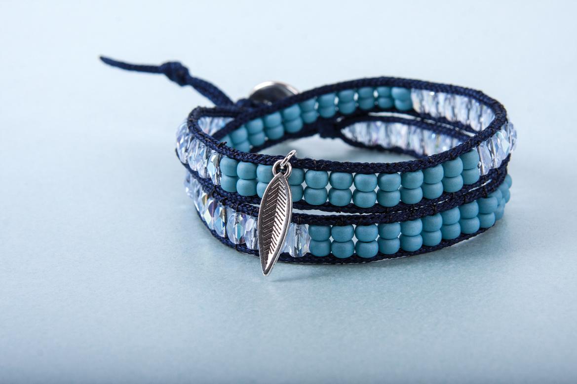 Produktbild rayher BP: Wickelarmband petrol/blau 2 von 2
