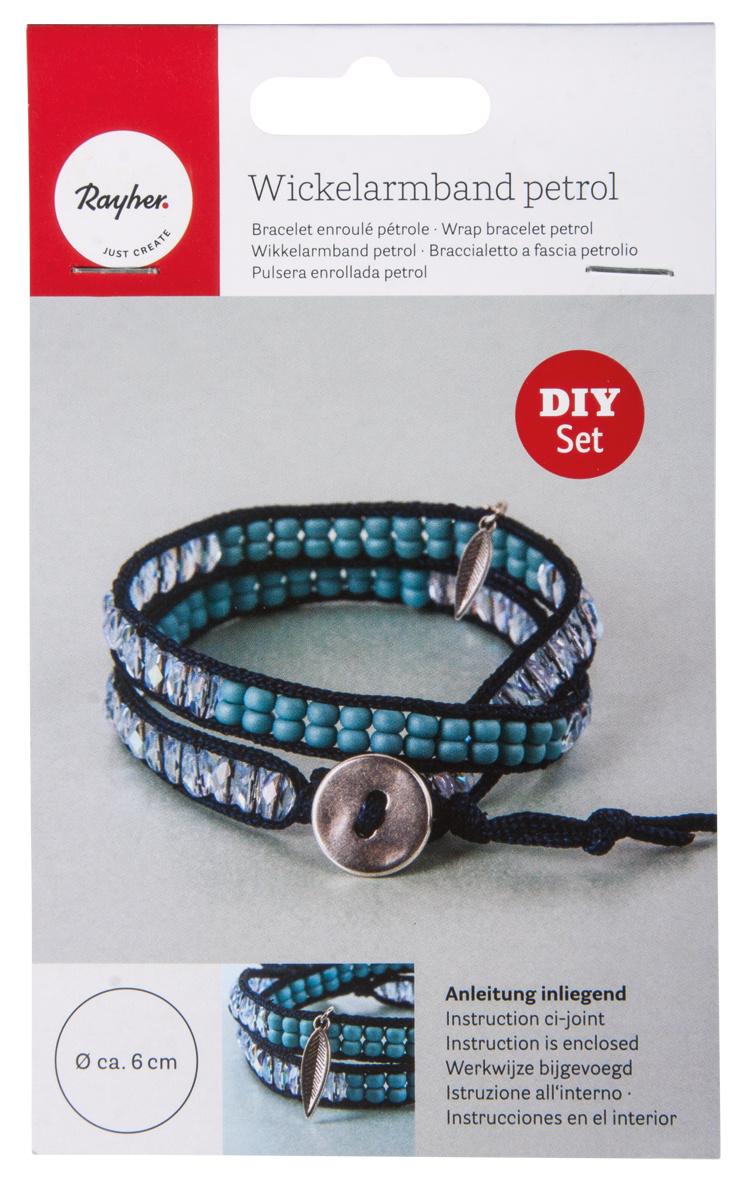 rayher BP: Wickelarmband petrol/blau