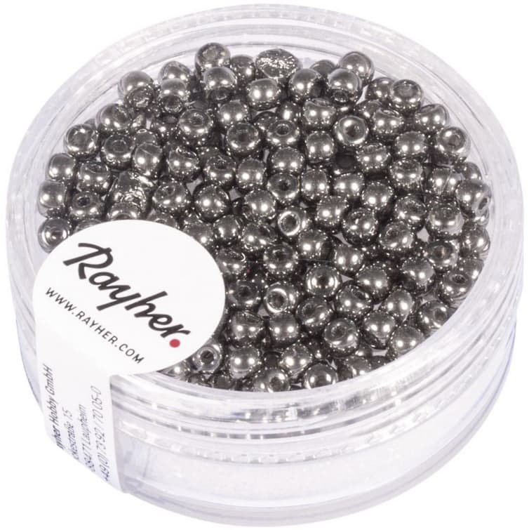 rayher Rocailles 3mm ø Anthrazit