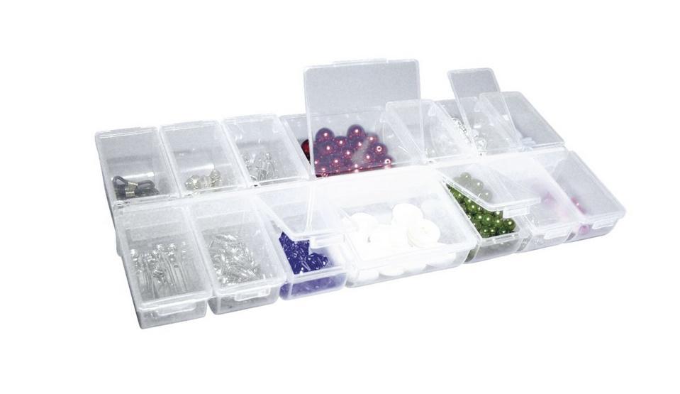 rayher MULTI-SORTIERBOX 14 FAECHER M.KLAPPDECKEL 3902300