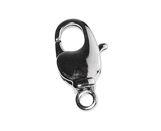 rayher KARABINER-SCHLIESSE MIT DREHBARER OESE 7,3X14MM SILBER 2219222