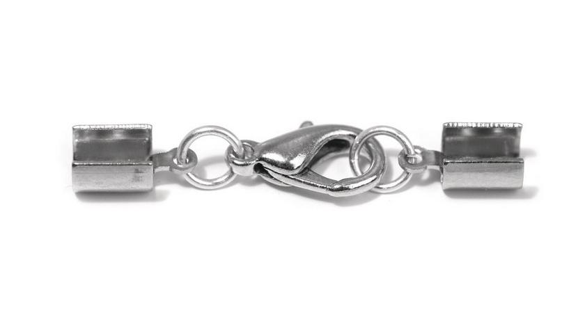 rayher SCHMUCKVERSCHLUSS MONTIERT 4MM M. KARABINER SILBER 2222222