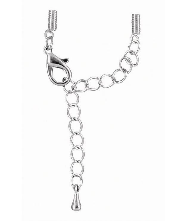 rayher SPIRALVERSCHLUSS 1MM M. KARABINER PLATIN 2ST. 2222921