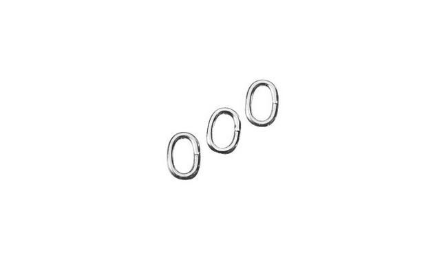 rayher RINGEL OVAL 0,8MM PLATIN 5,2X3,7MM 25ST. 2224821
