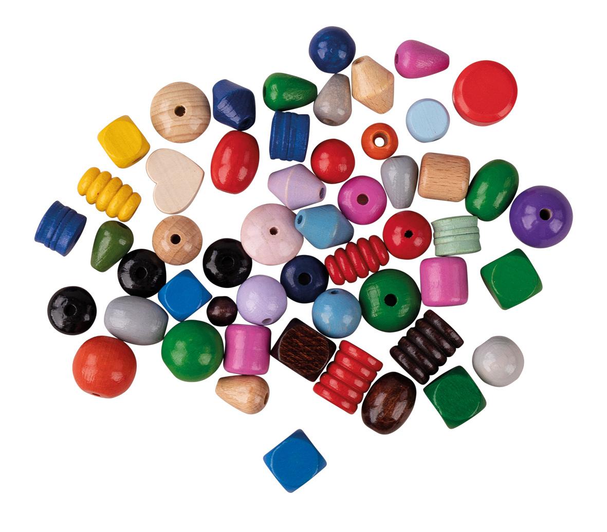 Produktbild rayher Holzperlen bunt, 75g 2 von 3