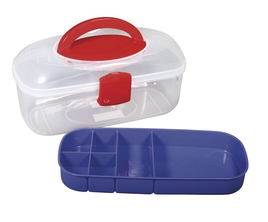 rayher SORTIERBOX M.TRAGEGRIFF U. EINSATZ 27X12X13CM 39254000