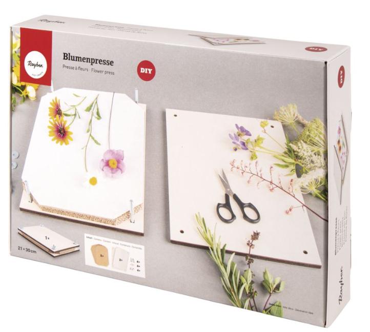 rayher Blumenpresse Natur Credit21x30cm