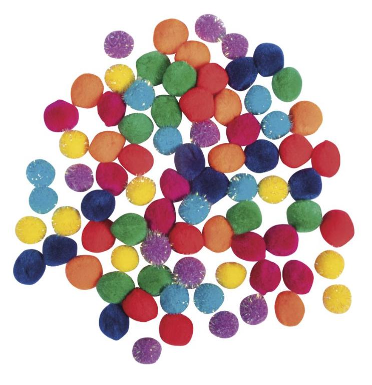 rayher Pompon Mischung, 15mm ø