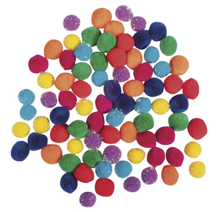 rayher Pompon Mischung, 15mm ø