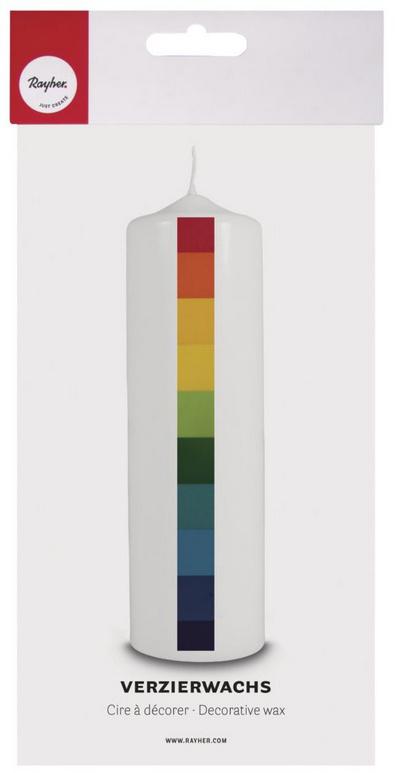 rayher Wachsfolie Regenbogenset 10x5cm 10 Farben