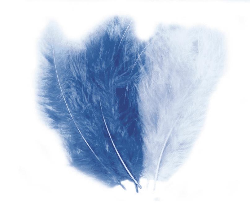 rayher FLAUSCHFEDER MISCHUNG BLAU 85167356
